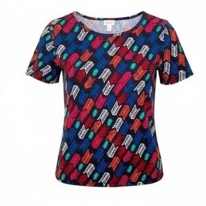LuLaRoe  medium weight short sleeve T-shirt, wrinkle free polyester